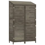 Garden Shed Anthracite 102x52x174.5 cm Solid Wood Fir - Front View