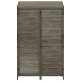Garden Shed Anthracite 102x52x174.5 cm Solid Wood Fir - Top-Down View