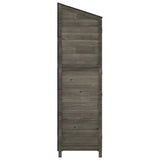 Garden Shed Anthracite 102x52x174.5 cm Solid Wood Fir - 45-Degree Angle