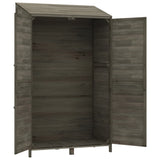 Garden Shed Anthracite 102x52x174.5 cm Solid Wood Fir - Close-Up Angle