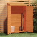 Garden Shed Brown 102x52x174.5 cm Solid Wood Fir