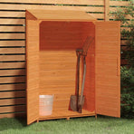 Garden Shed Brown 102x52x174.5 cm Solid Wood Fir