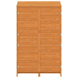 Garden Shed Brown 102x52x174.5 cm Solid Wood Fir - Top-Down View