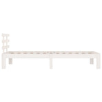 Bed Frame without Mattress White 90x190 cm