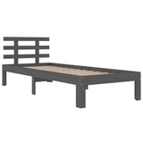 Bed Frame without Mattress Grey 90x190 cm