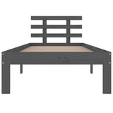 Bed Frame without Mattress Grey 90x190 cm