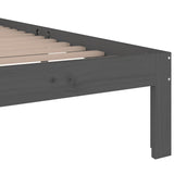 Bed Frame without Mattress Grey 90x190 cm - Rear View