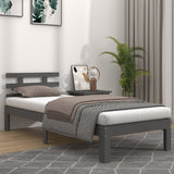 Bed Frame without Mattress Grey 90x190 cm