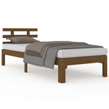 Bed Frame without Mattress Honey Brown 90x190 cm