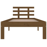 Bed Frame without Mattress Honey Brown 90x190 cm - Top-Down View