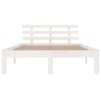 Bed Frame without Mattress White 135x190 cm
