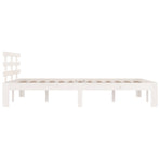Bed Frame without Mattress White 135x190 cm