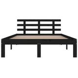Bed Frame without Mattress Black 135x190 cm