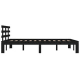 Bed Frame without Mattress Black 135x190 cm