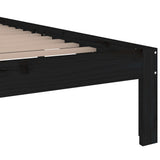 Bed Frame without Mattress Black 135x190 cm