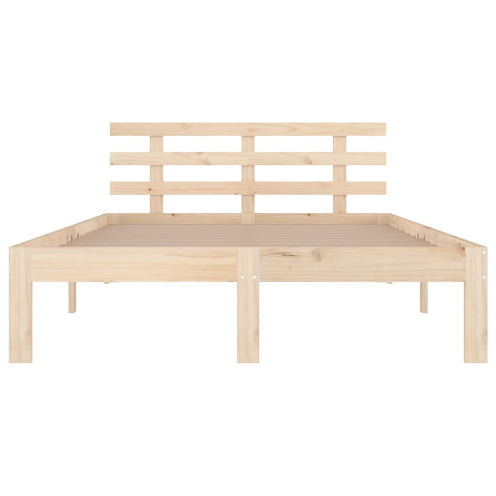 Bed Frame without Mattress Solid Wood 150x200 cm