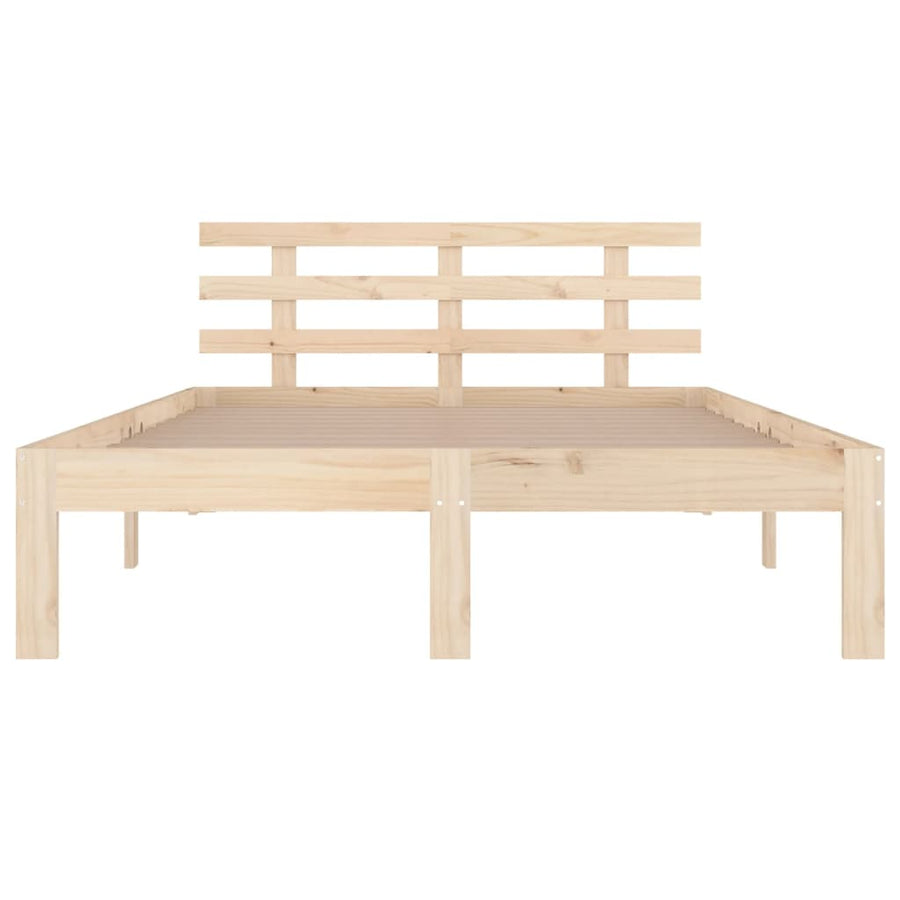 Bed Frame without Mattress Solid Wood 150x200 cm King Size