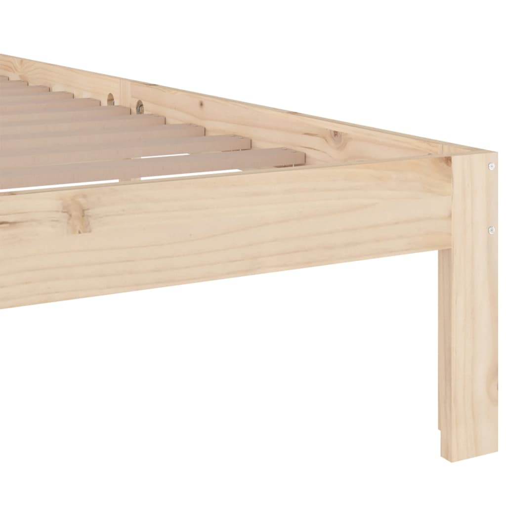 Bed Frame without Mattress Solid Wood 150x200 cm