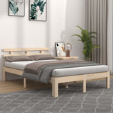 Bed Frame without Mattress Solid Wood 150x200 cm