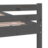 Bed Frame without Mattress Grey Solid Wood 90x190 cm