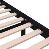Bed Frame without Mattress Black Solid Wood 90x190 cm