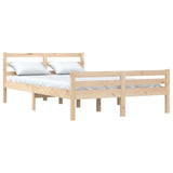 Bed Frame without Mattress Solid Wood 135x190 cm