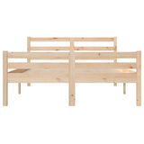 Bed Frame without Mattress Solid Wood 135x190 cm