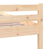 Bed Frame without Mattress Solid Wood 135x190 cm