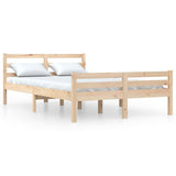Bed Frame without Mattress Solid Wood 150x200 cm