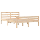 Bed Frame without Mattress Solid Wood 150x200 cm - Top-Down View