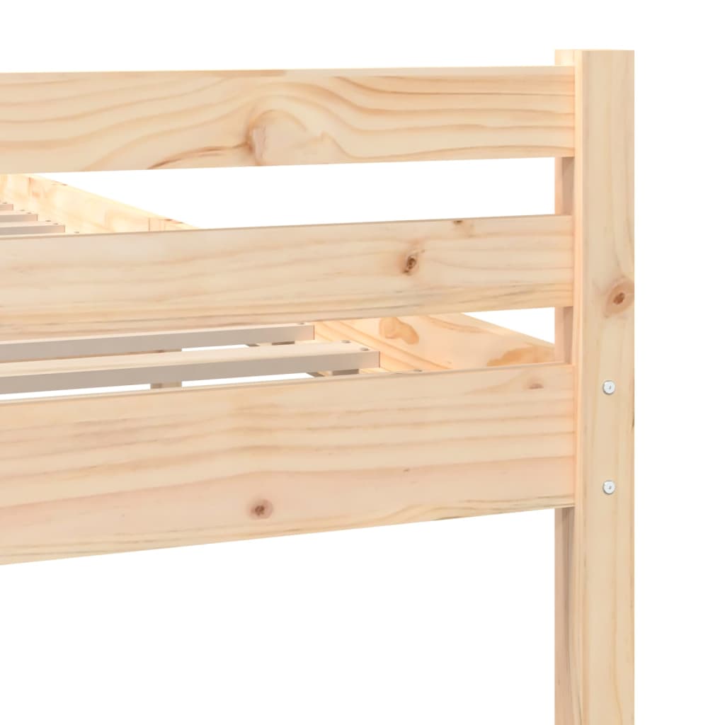 Bed Frame without Mattress Solid Wood 150x200 cm