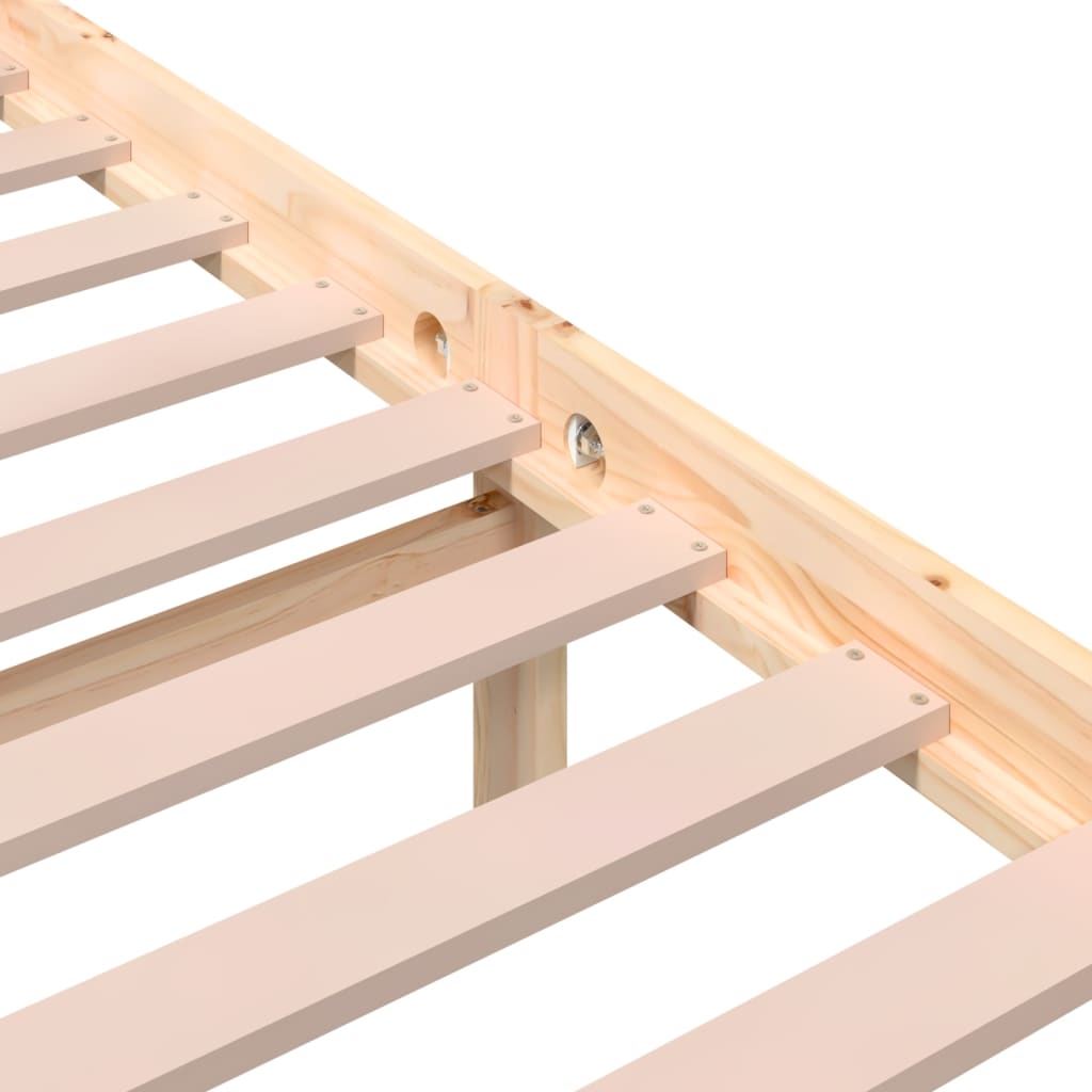 Bed Frame without Mattress Solid Wood 150x200 cm