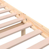 Bed Frame without Mattress Solid Wood 150x200 cm