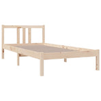 Bed Frame without Mattress Solid Wood 90x190 cm