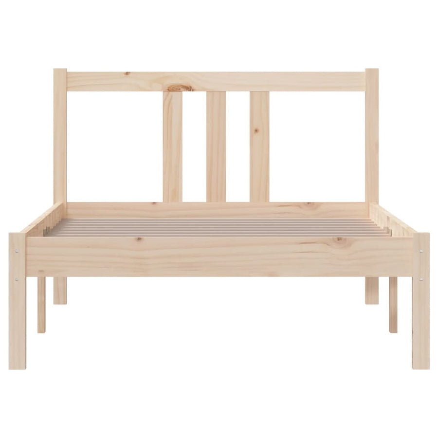 Bed Frame without Mattress Solid Wood 90x190 cm