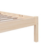 Bed Frame without Mattress Solid Wood 90x190 cm