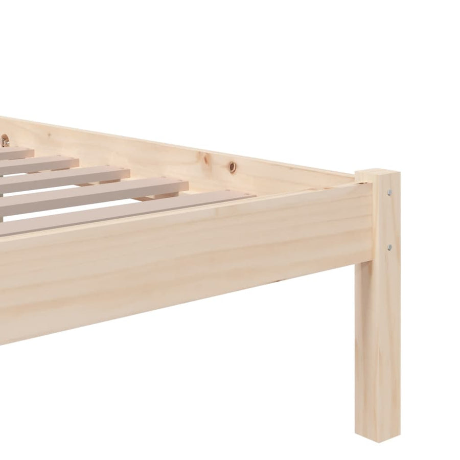Bed Frame without Mattress Solid Wood 90x190 cm