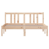 Bed Frame without Mattress Solid Wood 135x190 cm - Top-Down View