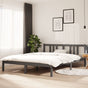 Bed Frame without Mattress Grey Solid Wood 150x200 cm King Size