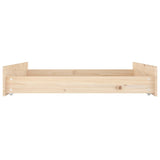 Bed Drawers 2 pcs Solid Wood Pine - 45-Degree Angle