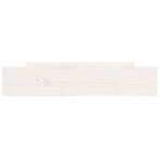 Bed Drawers 2 pcs White Solid Wood Pine