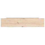 Bed Drawers 4 pcs Solid Wood Pine - Top-Down View