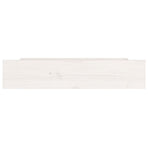 Bed Drawers 4 pcs White Solid Wood Pine