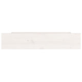 Bed Drawers 4 pcs White Solid Wood Pine - Top-Down View
