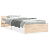 Bed Frame without Mattress Solid Wood 90x190 cm