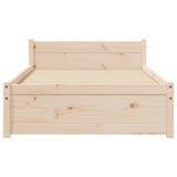 Bed Frame without Mattress Solid Wood 90x190 cm - Top-Down View