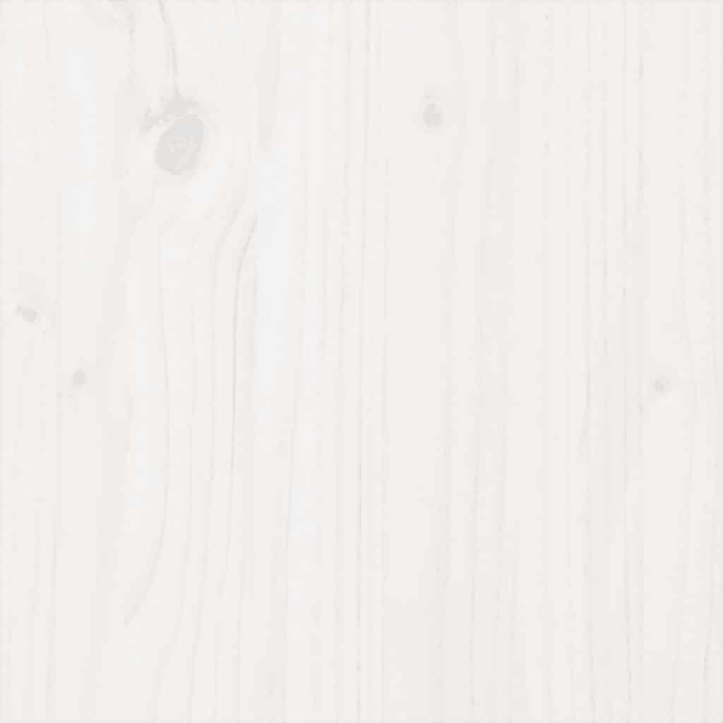 Bed Frame without Mattress White Solid Wood 90x190 cm