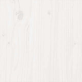 Bed Frame without Mattress White Solid Wood 90x190 cm - Low Angle