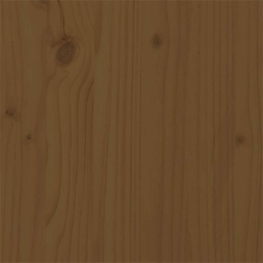 Bed Frame without Mattress Honey Brown Solid Wood 90x190 cm