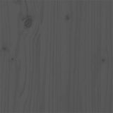 Bed Frame without Mattress Grey Solid Wood 135x190 cm - Low Angle